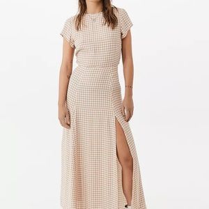 UO Lindsay cap-sleeve dress in gingham - NWT